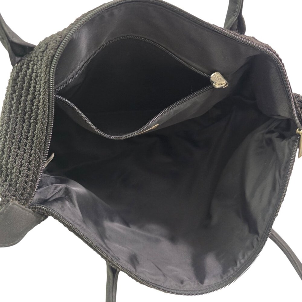 The SAK Elliot Lucca Collection Handback Black Crotchet Shoulder Bag Purse - Picture 11 of 15